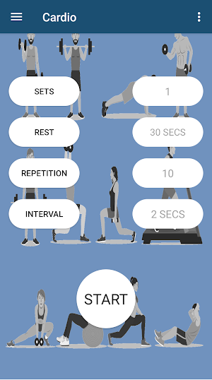 Free Workout Rep Counter Yoga Cardio GymLog Pilate Screenshot 0