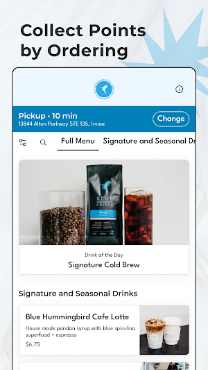 Blue Hummingbird Coffee Screenshot 1