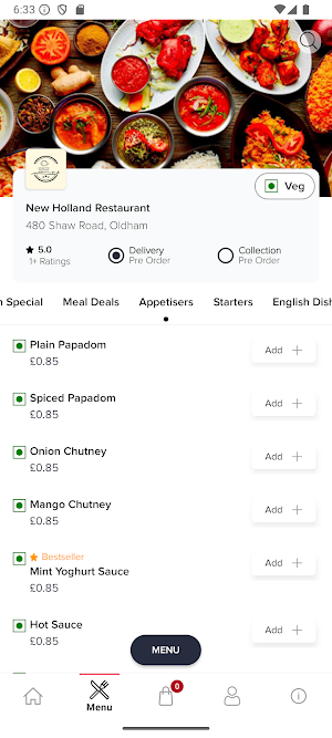 New Holland Restaurant Screenshot 2
