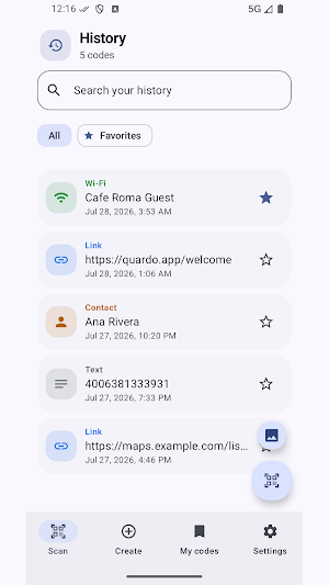 Quardo - QR Scan & Create Screenshot 0