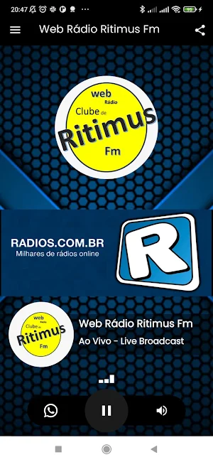 Web Rádio Ritimus Fm Screenshot 3