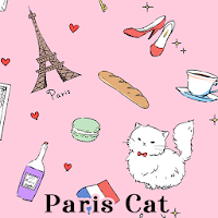 Cute Wallpaper Paris Cat Theme