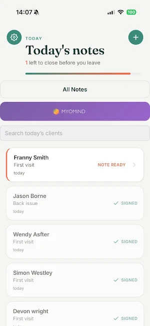 MyoMesh Notes Solo Screenshot 2