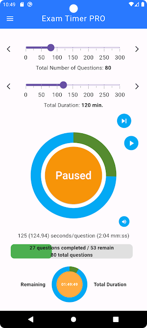 Exam Timer PRO:Effortless,Easy Screenshot 2
