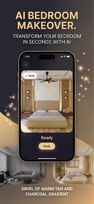 AI Bedroom Interior Makeover Screenshot 1