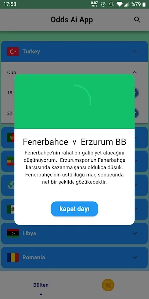 Odds AI: Match Prediction Screenshot 1