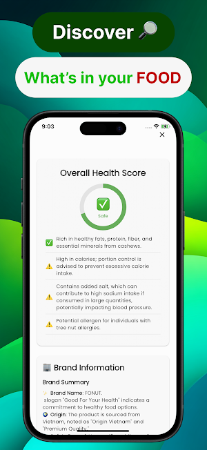 Clear Eats: Food Toxin Scanner Screenshot 0