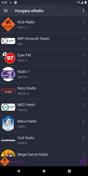 Hungary eRadio Screenshot 2