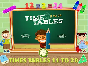 Math Times Tables Kids Games Screenshot 0