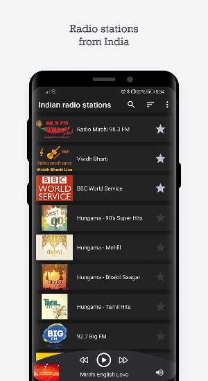 Indian radio stations - radio India Screenshot 0