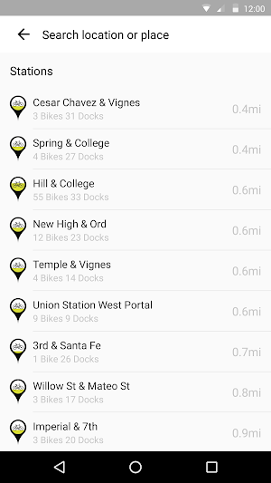 Metro Bike Share Screenshot 1