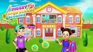 Messy High School Cleaning: Girl Room Cleanup Game Screenshot 0