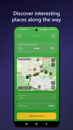 BikeRoute: Cycling & Places Screenshot 2