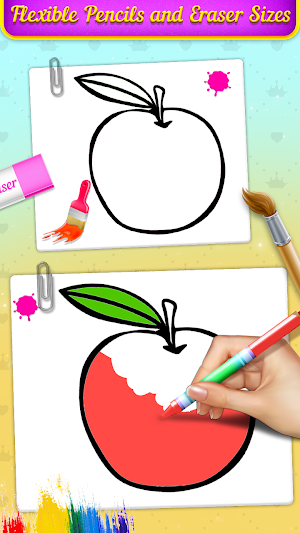 Fruits Coloring Book & Drawing Book Screenshot 3