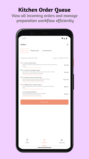 FoodBite - Kitchen App Screenshot 0