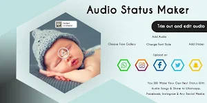Audio Status Maker App With Photo - Audio Story Screenshot 0