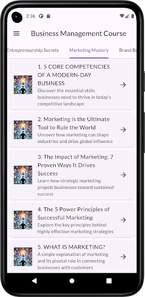 Business and Management Course Screenshot 1