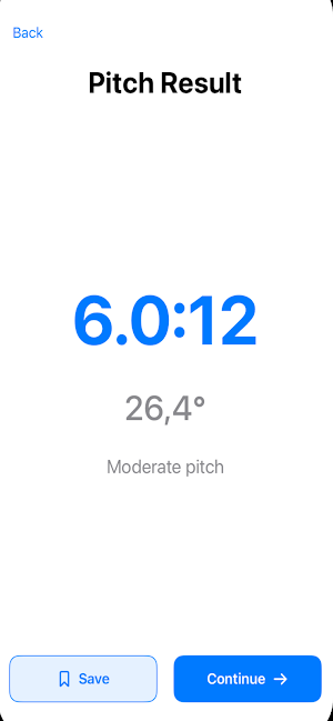 Roof Pitch Calculator Screenshot 3