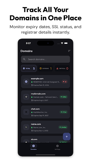 Domain Tracker Screenshot 0