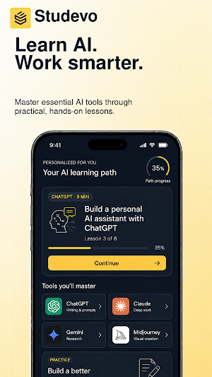 Studevo: Learn AI Skills Screenshot 0