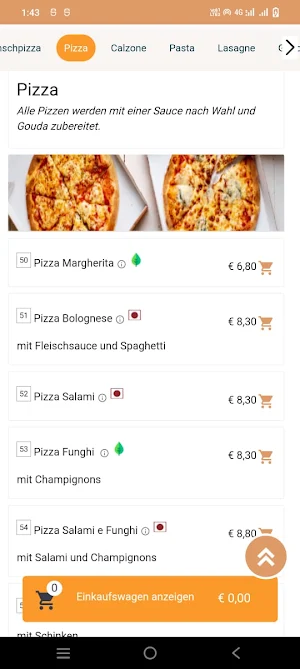 Pizza Schnell Service Screenshot 2