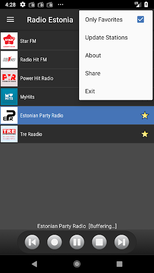 Radio Estonia : Online Estonian radios Screenshot 2