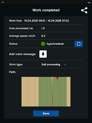 Tractor GPS navigator Screenshot 2