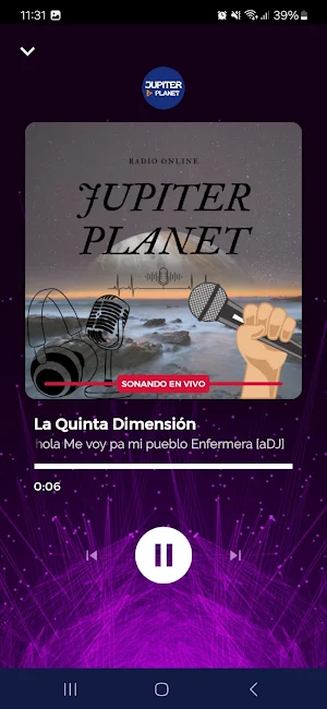 Jupiter Planet Radio Screenshot 2