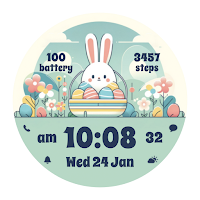 AZ283 Easter Bunny Watch Face
