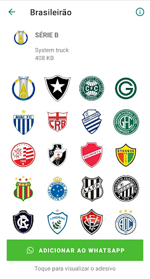 Figurinhas do Brasileirão Screenshot 1