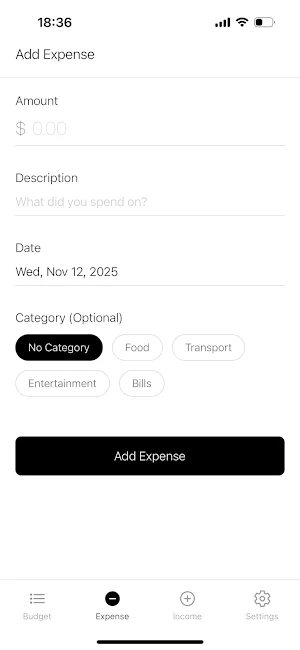 Simply Income Expenses Screenshot 1