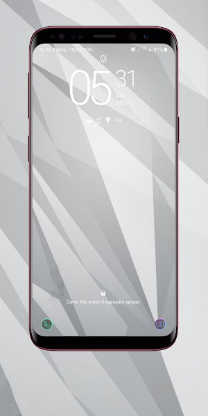 Gray And White Wallpaper Screenshot 1