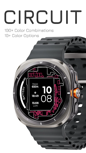 Circuit: Wear OS Watch Face Screenshot 3