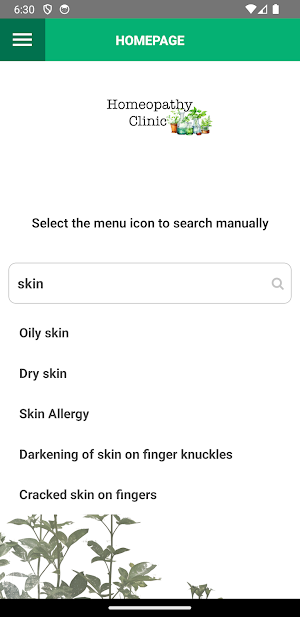 Homeopathy Clinic Screenshot 1
