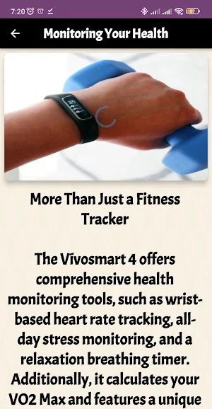 Garmin vívosmart 4 guide Screenshot 1