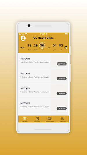 OC Health Clubs Screenshot 1