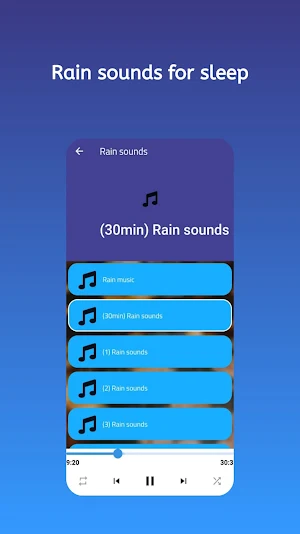Rain Sounds: Rain Sleep Sounds Screenshot 2