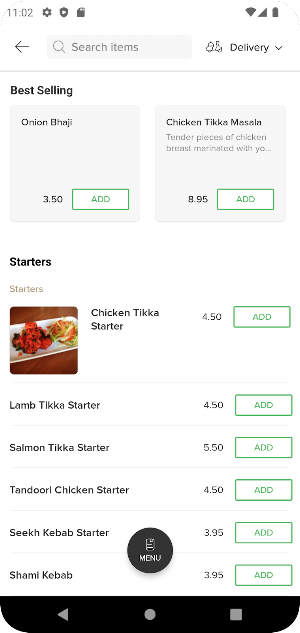 India Brasserie Screenshot 2