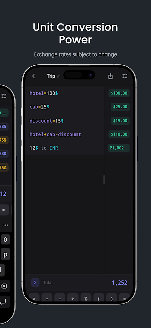 LogicNote : Notepad Calculator Screenshot 2