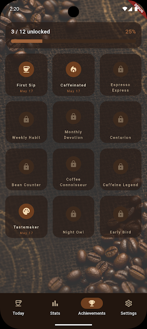 Kafein – Coffee Tracker Screenshot 3