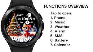 AZ274 Christmas Watch Cat Face Screenshot 0