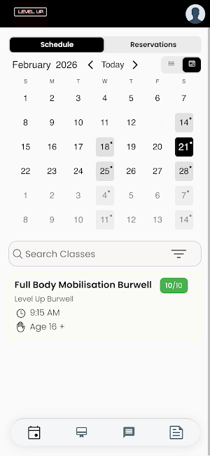 Level Up Gym App Screenshot 0