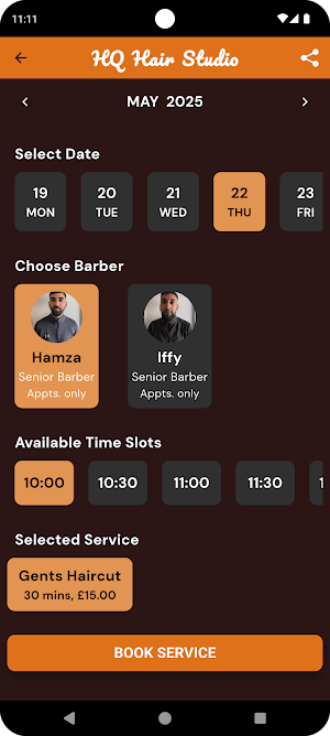 HQ Hair Studio Screenshot 2