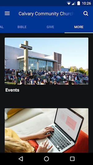 Calvary Community Church Screenshot 2