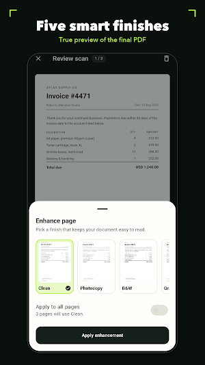 Dokument: Private PDF Scanner Screenshot 3
