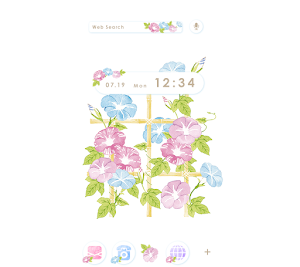 Summer Wallpaper Watercolor Morning Glories Theme Screenshot 0