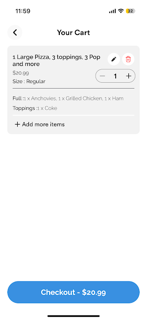 Oakridges Pizza Screenshot 3