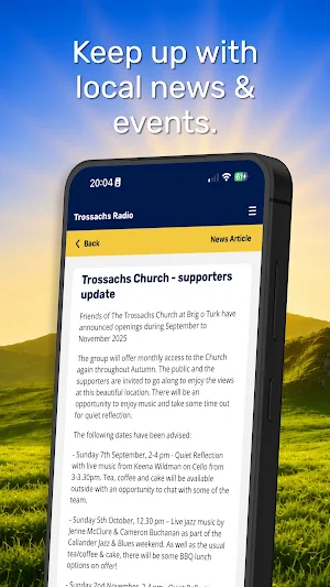 Trossachs Radio App Screenshot 2