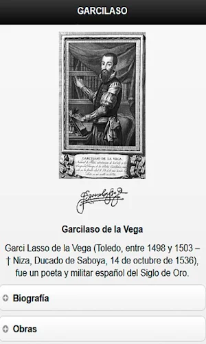 Garcilaso de la Vega - poemas Screenshot 1