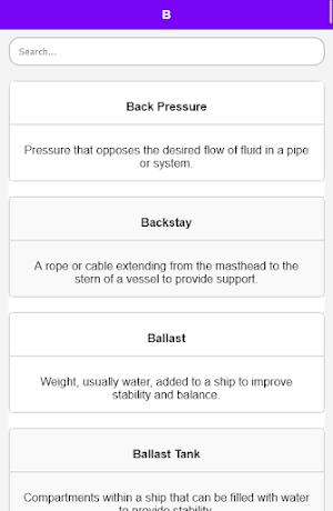 Marine Engineering Dictionary Screenshot 2